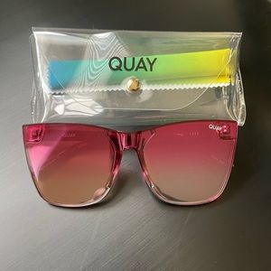 Quay Pink Sun Glasses (Come Thru)